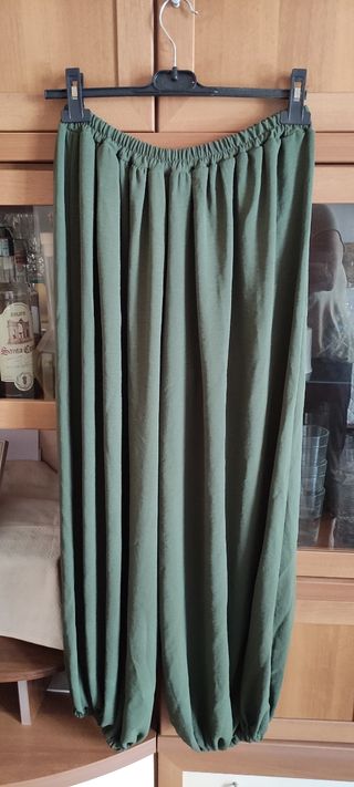 Pantaloni donna alla turca verdi taglia unica