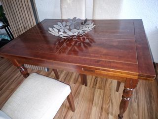 Mesa comedor extensible madera