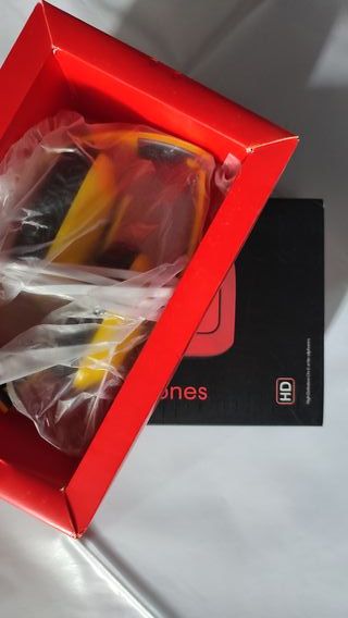 AURICULARES HEADPHONES HD DIADEMA AMARILLOS