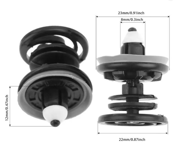 10 clip per portiera auto Volkswagen