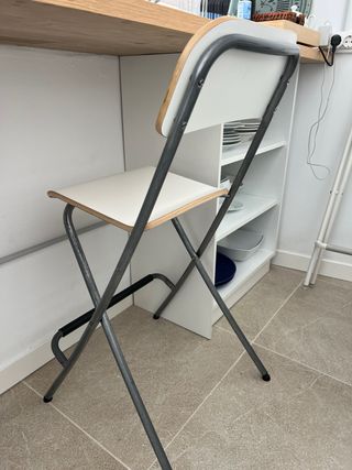 Taburete Ikea Franklin patas negras