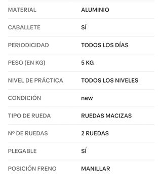 Patinete Plegable Blanco