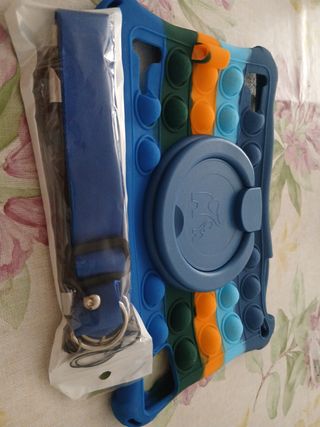 Funda Protectora Tablet Dinosaurio Azul