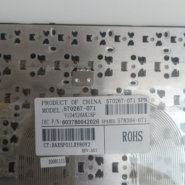 Teclado portátil negro