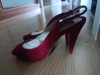 Zapatos Zara Talla 38 Rojos