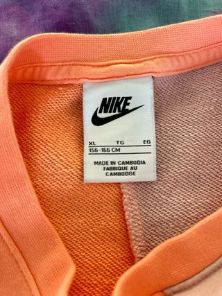 Sudadera Nike Beige y Naranja
