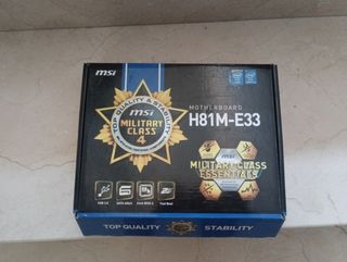 Placa Base MSI H81M-E33 + Intel i5-4440