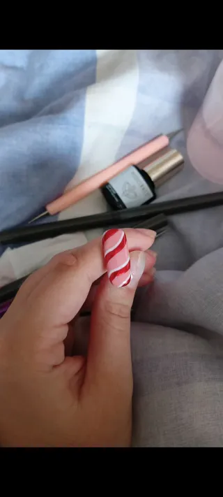 Uñas de gel decoradas NAVIDAD