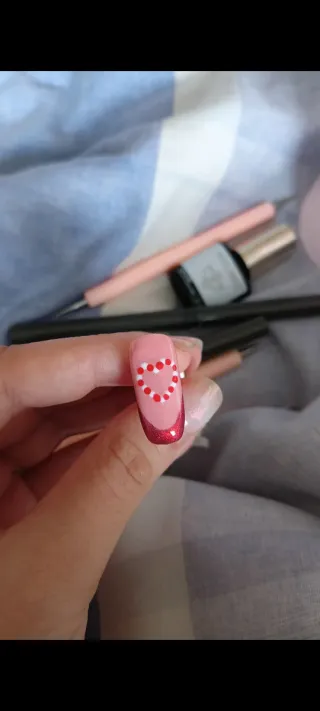 Uñas de gel decoradas NAVIDAD