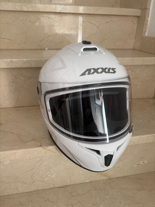 Casco de moto blanco AXXIS