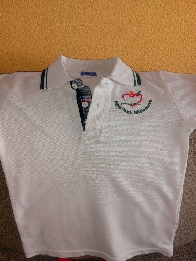 Polo blanco agustinas talla 6