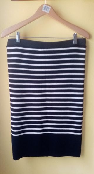 Falda 50% lana merino 