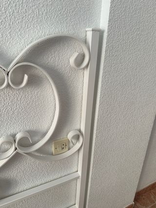 Cabecero de hierro blanco 145cm