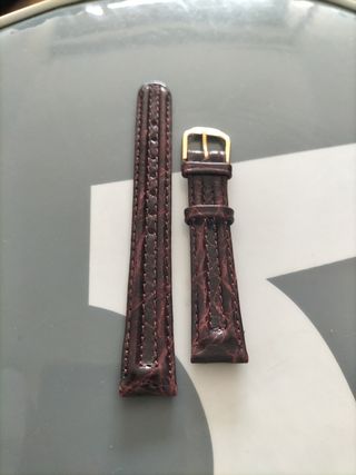 Correa de piel para reloj, chica, nueva