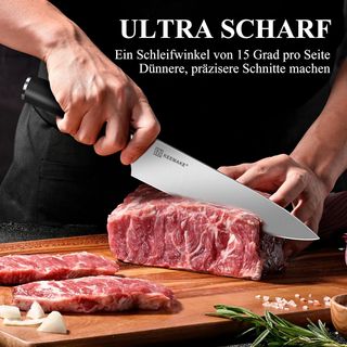 Set Coltelli KEEMAKE 7 Pezzi Blocco Legno