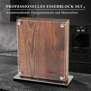 Set Coltelli KEEMAKE 7 Pezzi Blocco Legno