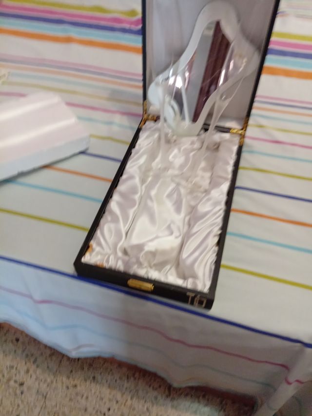 Copas de aniversario con bandeja de cristal