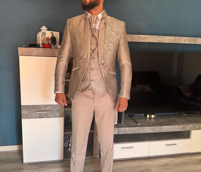 Traje de Novio Impulso Modas Beige/Dorado