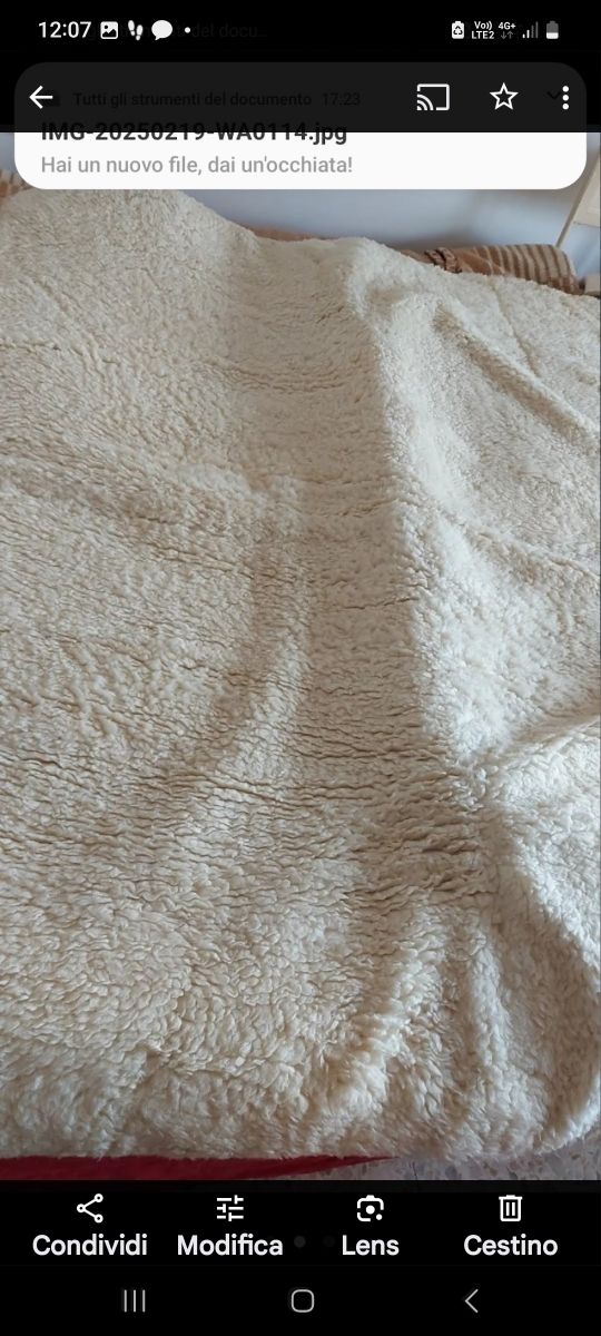 Materasso lana merinos