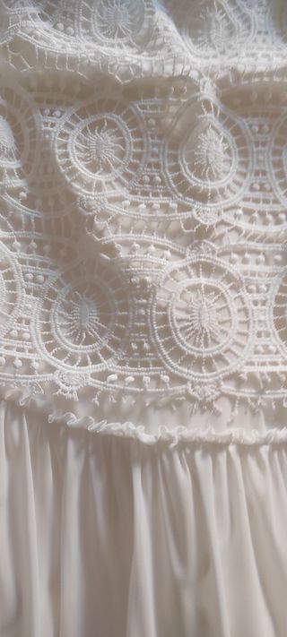 Vestido Ibicenco Blanco Talla Única