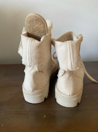 Stivaletti 38 tela grezza Made in Italy