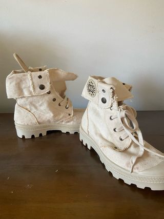 Stivaletti 38 tela grezza Made in Italy