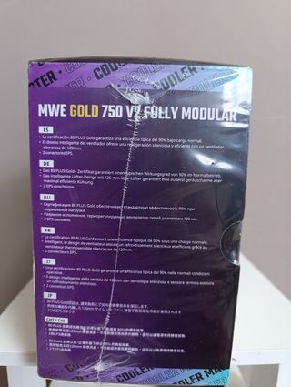 Fuente Alimentación Cooler Master MWE 750 Gold V2