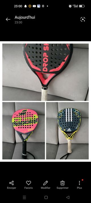 Racchette da padel Drop Shot, Babolat, Adidas