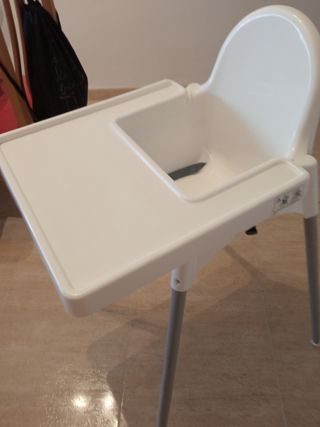Trona Ikea Blanca con Bandeja