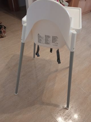 Trona Ikea Blanca con Bandeja