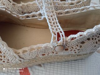 Sandalias Saltar Beige Crochet