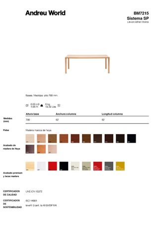 Mesa extensible Andreu World