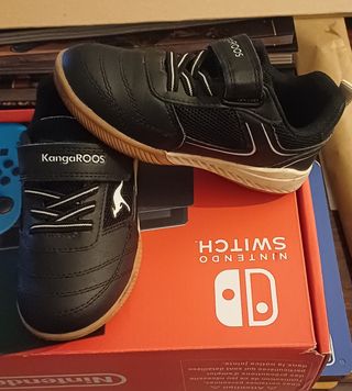 Zapatillas KangaROOS Negras Velcro Talla 25