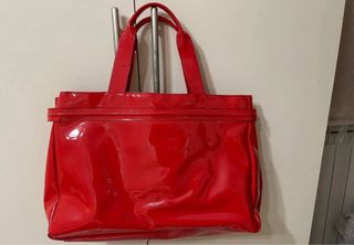 Borsa Armani Jeans vernice rossa