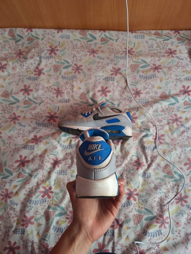 Nike Air Max 90 Gris y Azul