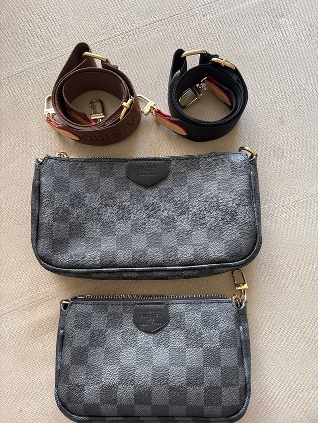 2 Bolsos Louis Vuitton con 2 Correas