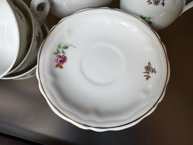 CONJUNTO DE CAFÉ - JARRA DE PORCELANA DE CHÁ - ALEMANHA -