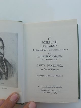 El pobrecito hablador (Revista satírica de cost...