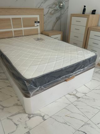 Cama Canapé + Colchón Viscoelástico 135/150 OFERTA