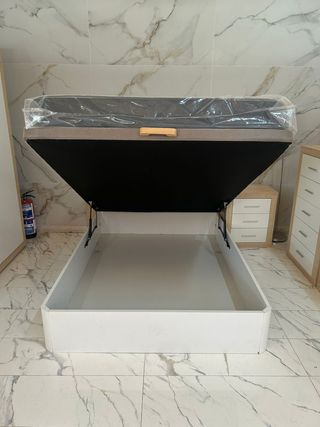 Cama Canapé + Colchón Viscoelástico 135/150 OFERTA