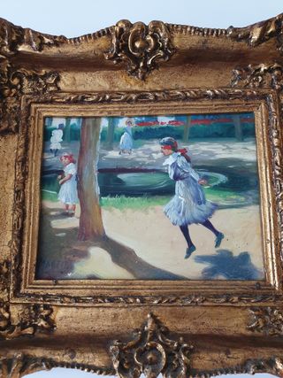 Cuadro Martin - Niñas jugando