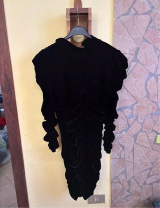 Vestitino nero in velluto