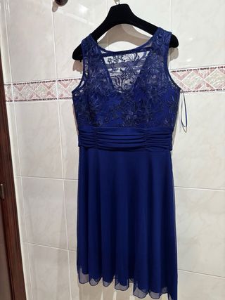 Vestido de fiesta azul talla 44