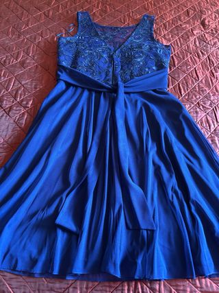Vestido de fiesta azul talla 44