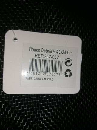Banco Dobrável - Novo Preço