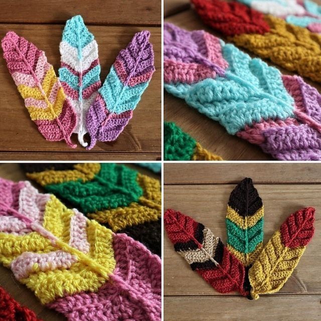 Marcapáginas Crochet Pluma Consulta lote ❤️