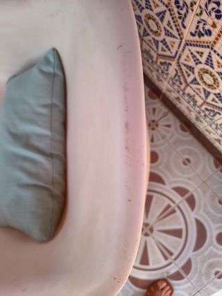 Sillón blanco Ikea de plástico