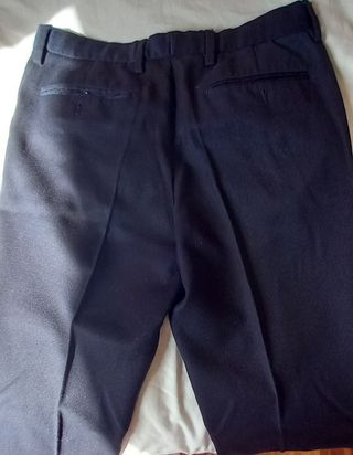 Pantalón de vestir hombre T.40 azul