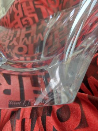 Centro de mesa de cristal francés