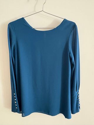 Blusa reversible Bimani azul. Talla S